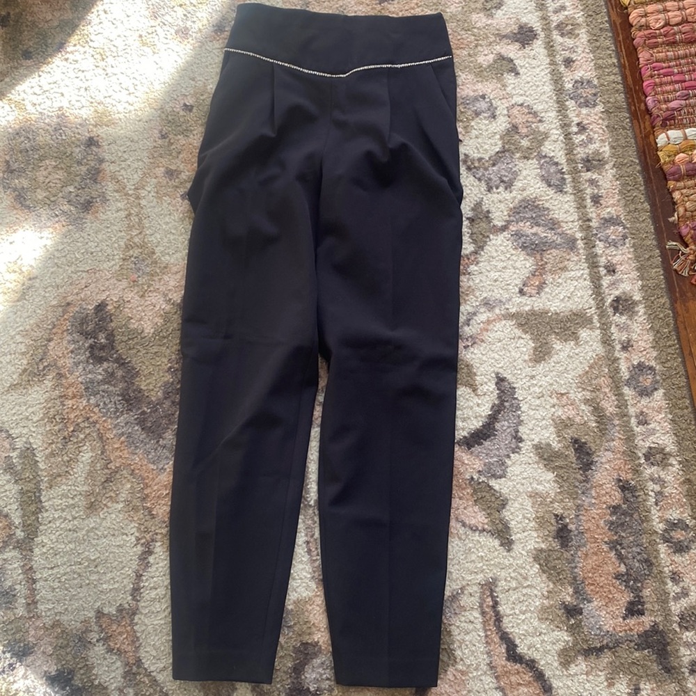 Express Black Women’s Slacks High Waisted with Sequins